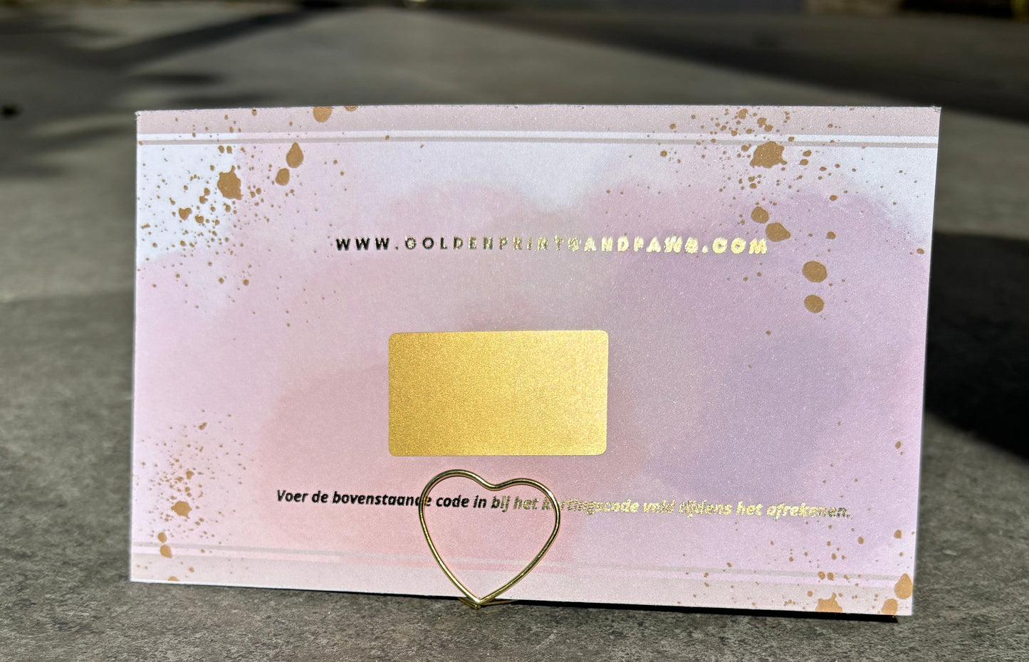 Cadeaubon Paarden Golden Prints & Paws