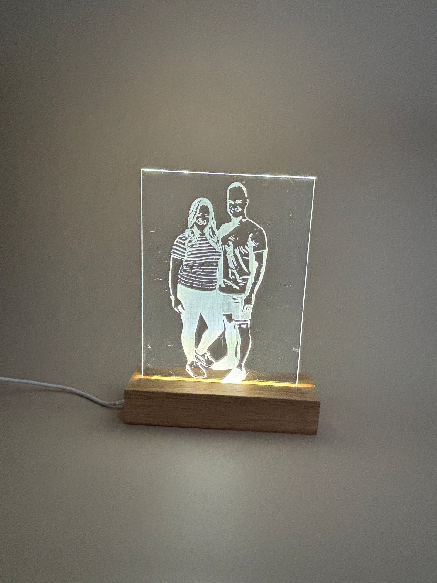 Acryl plaat gegraveerd