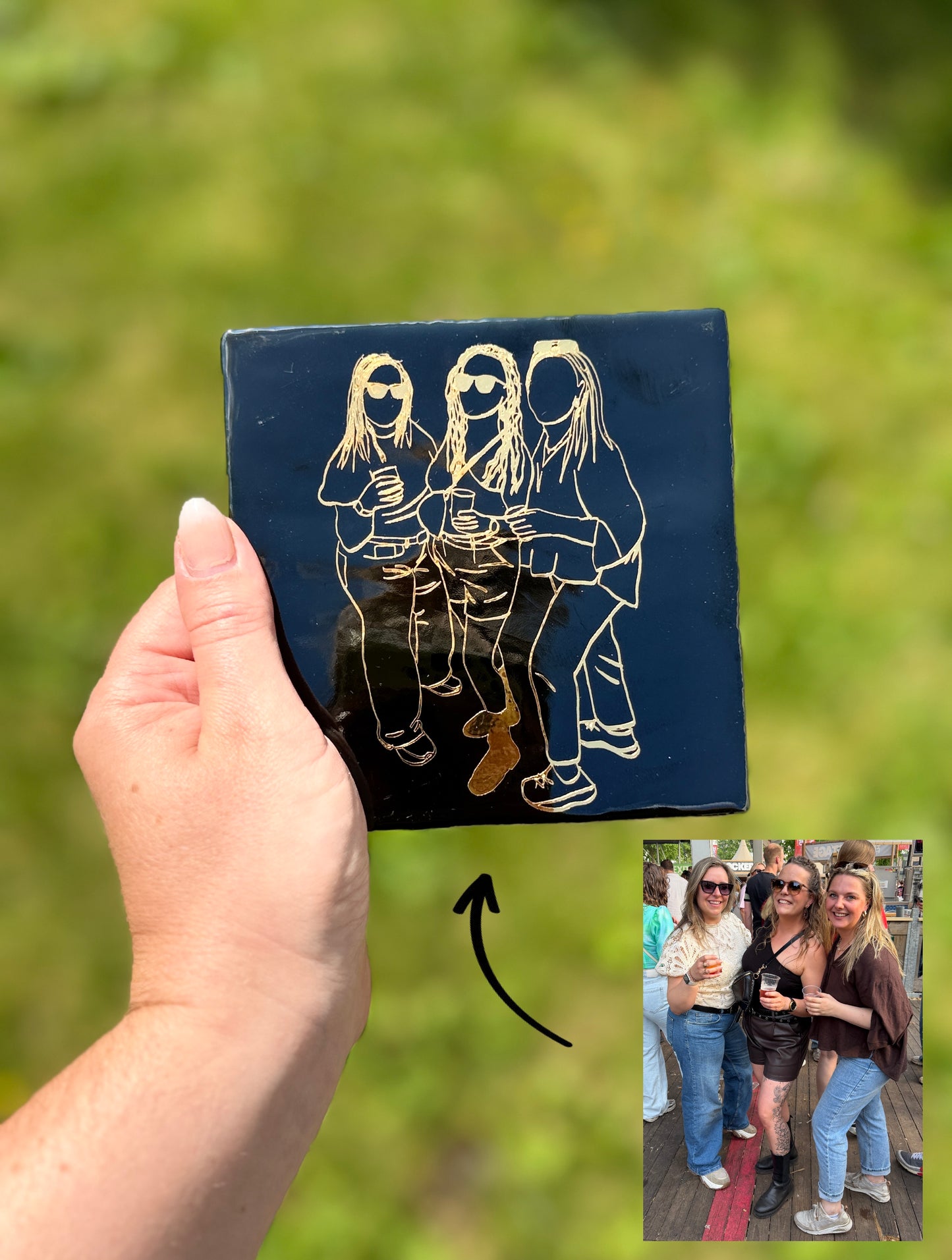 Lijntekening Tegeltje